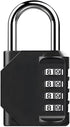 4-Digit Combination Lock with Long Shackle for Cabinets Fences Toolboxes Suitcases, 1.5\