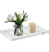 Silicone storage tray organizer for makeup and small items, 30 cm x 12.5 cm, Light gray