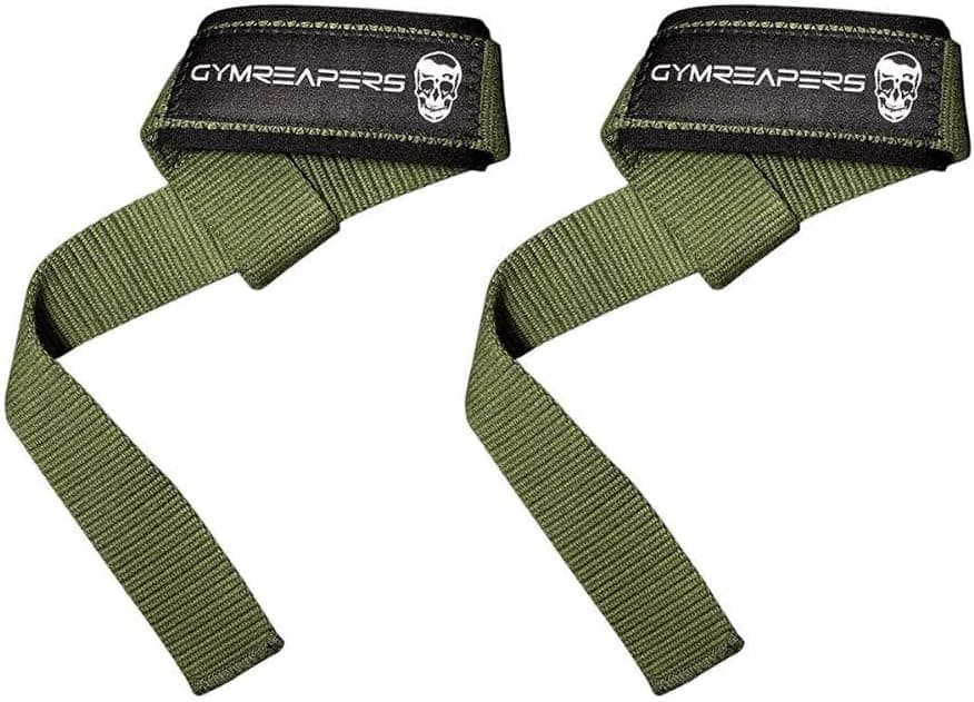 Lifting Wrist Straps for Weightlifting Bodybuilding, Compatible with Gymreapers, Dark Green