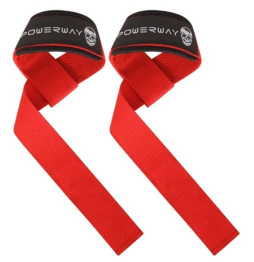 Lifting Wrist Straps for Weightlifting Bodybuilding, Compatible with Gymreapers, Red
