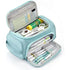 3-Layer Multifunctional School Pencil Case, Light Blue, with 3 Layers for Pens and Stationery