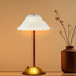Portable LED Table Lamp with 3 Brightness Levels, USB Desk Lamp for Bedside Dining Table and Desk, White