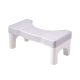 Non-Slip Toilet Stool, 40 x 21 cm, Wide Stomach Squatting Step for Bathroom Gray