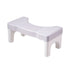 Non-Slip Toilet Stool, 40 x 21 cm, Wide Stomach Squatting Step for Bathroom Gray