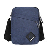 Waterproof Multifunctional Shoulder Bag with Two Compartments, 16x23x9cm, Blue