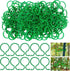 200 pcs Garden Plant Clips, Plastic Ring Design for Vines Tomatoes and Flowers, Decorative Garden Accessories