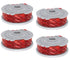 4 pcs Flymo Grass Trimmer Replacement Spool, 1.5mm Nylon Double Line with Auto Feed