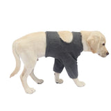 2XL Dog Breathable Elastic Elbow Protection, Dark Gray, Post-Surgery Foreleg Protector to Prevent Licking and Biting