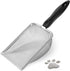 Stainless Steel Cat Litter Scoop with Mesh Design, Durable and Easy to Clean, 4.3MM