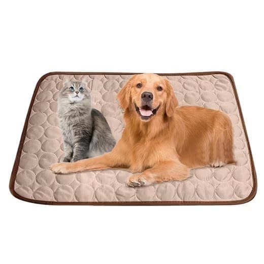 Cooling Mat for Dogs and Cats, 70×55cm, Light Brown, Breathable, Multiple Colors Available