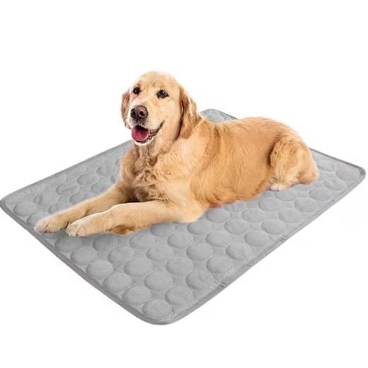 Cooling Mat for Dogs and Cats, 100×70cm, XL, Gray, Breathable in Multiple Colors