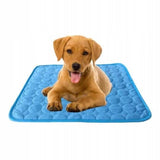 1 Cooling Mat for Dogs and Cats, Breathable Pet Cooling Pad in Blue, 62×50cm