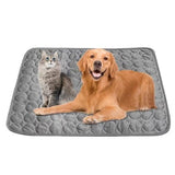 Cooling Mat for Dogs and Cats, Breathable Pet Cooling Pad in Dark Gray, 62×50cm
