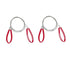 2 pcs Stainless Steel Wire Saw for Camping Hiking Emergencies, Cuts PVC Wood Plastic, Lightweight Durable, Red