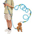 Reflective Hands-Free Dog Leash with Shoulder Strap for Jogging, Compatible with Small and Medium Dogs, Blue, 1 Pack