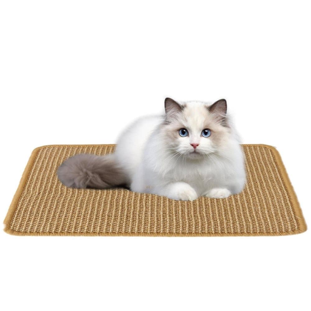 Natural Jute Cat Scratching Mat, Durable Floor Mat and Sustainable Cat Furniture, 30x40cm