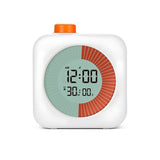 Digital Visual Timer 3-in-1 Clock Alarm with 60 Min Countdown, White