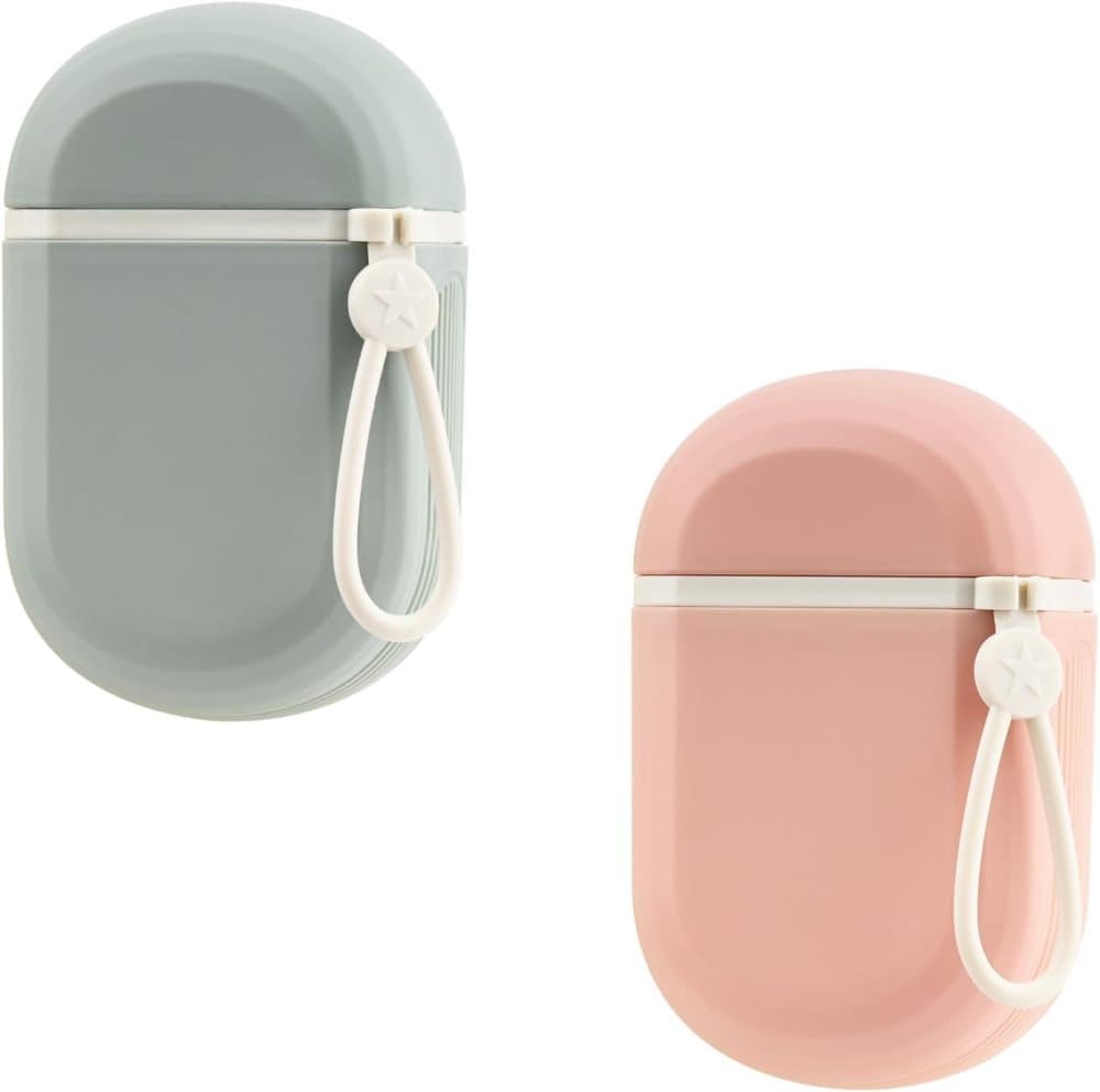 2-Pack Portable Soap Dish with Drainage Grid and Handle, Waterproof Travel Soap Holder for Outdoor Activities