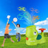 Kids Flying Disc Game with 8 Discs and Safety Glasses, Outdoor Toy for Children