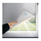 Self-adhesive sun protection film aluminum foil for thermal insulation UV and privacy protection, compatible with balcony windows conservatories, 40x100cm, Gray