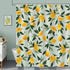 3D Fruit Shower Curtain Waterproof Mold Resistant with 12 Hooks, Yellow, 70x72 inches