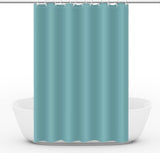 Waterproof Shower Curtain 180x180cm, Light Blue, Quick-Drying Mold Resistant, Compatible with Outdoor Shower and Bathroom