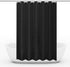 Waterproof Shower Curtain 180x180cm, quick-drying mold resistant, compatible with outdoor shower and bathroom, Black