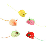 1 Pack Catnip Toy Fruit-Shaped Soft Plush for Cats, Stimulating Fun Play