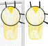2-Pack Soccer Goal Net for Shooting Training, Portable Foldable, 6x4ft, Yellow