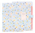 8 Compartments A4 Document Folder Waterproof Floral Pattern, Blue, with A4 Size