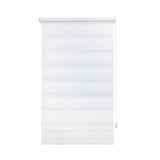 40×150CM Sun Protection Roller Blind Blackout Zebra Blind Without Drilling, White