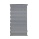 1 PC Zebra Blackout Roller Blind Sun Protection No Drill, 50×150CM, Gray