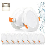 8 pcs LED Spotlight Waterproof IP44 Neutral White Light 4000K, for Bathrooms and Living Rooms