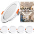 4 pcs LED Spotlight Waterproof IP44 Neutral White Light 4000K, Ultra Thin Design for Bathrooms and Living Rooms