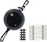10m Retractable Clothesline, Portable for Indoors and Outdoors, Travel Camping Hotels Gardens, Black