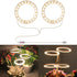 2 pcs LED Grow Light 4000K Full Spectrum with Timer, Adjustable USB Plant Lighting for Small Plants, Beige