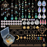 400 DIY Wind Chimes & Dream Catchers, Suncatcher Crystal Crafts for Window and Garden Decor, 400 pieces