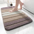 Non-slip bath mat extra soft water-absorbent machine washable, 40x60 cm, beige