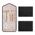 Black Travel Jewelry Box with Compartments, 23cm, Compact Jewelry Storage Bag Easy to Carry in Your Bag