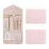 Compact Travel Jewelry Box with Compartments, Pink, 23cm