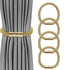 4-Pack Magnetic Curtain Tiebacks with Buckle No-Drill, Gold