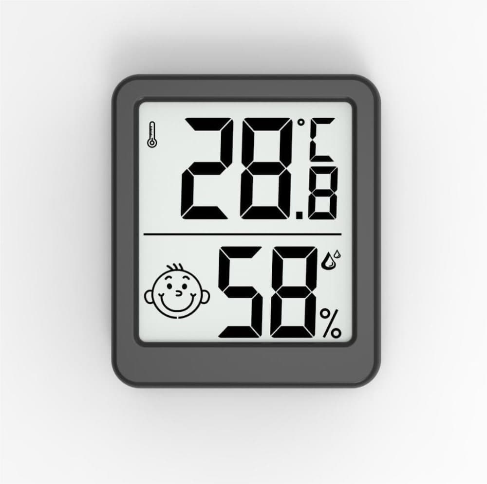 Wireless Thermometer Hygrometer Indoor Outdoor, Black