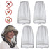 4 pcs Mosquito Net for Hat, Waterproof Adjustable Ultra-fine with Storage Bag, Gray, for Fishing Hiking Camping Garden