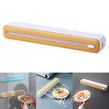 36 Pcs Aluminum Foil Cutter Holder, Yellow Plastic and Aluminum Foil Dispenser, 36x7x5cm