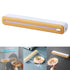 36 Pcs Aluminum Foil Cutter Holder, Yellow Plastic and Aluminum Foil Dispenser, 36x7x5cm
