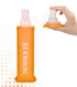 250ML Foldable Water Bottle BPA-Free Soft Bottle for Marathons Camping Hiking, 250ml, Orange