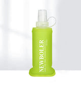 150ml Foldable Water Bottle, BPA-Free Soft Bottle for Marathons Camping Hiking, Green
