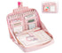 Large Capacity Pencil Case with Compartments and Zipper for School Office Travel, Pink