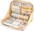 1 Pack White Stylish Pencil Case with Zipper, Large Capacity Multifunctional Travel Pencil Box for School and Office