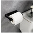 Self-Adhesive Paper Towel Holder for Kitchen and Bathroom, 16x9.8cm, Black
